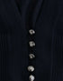 Cavalli Blue cropped wool cardigan